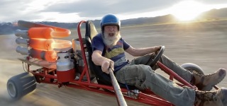 The Rocketman Running the Famous "Beast Kart" at 60mph in the Desert