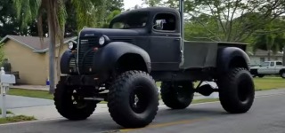 Ingeniously Hand Built Gigantic Truck Powered by Roaring 93 Dodge w350 12v Cummins