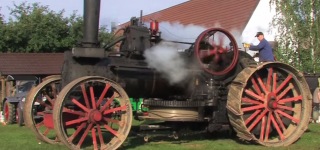 Majestic and Gigantic Steam Tractor Works Super Functionally While Plowing